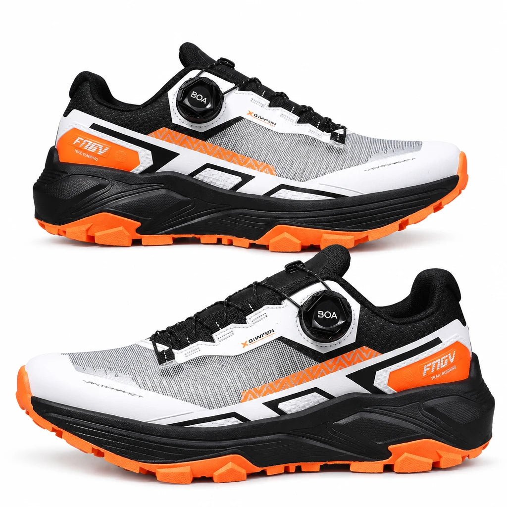 Men’s Outdoor Trail Sneakers – Adjustable Dial, Breathable Hiking & Casual Shoes