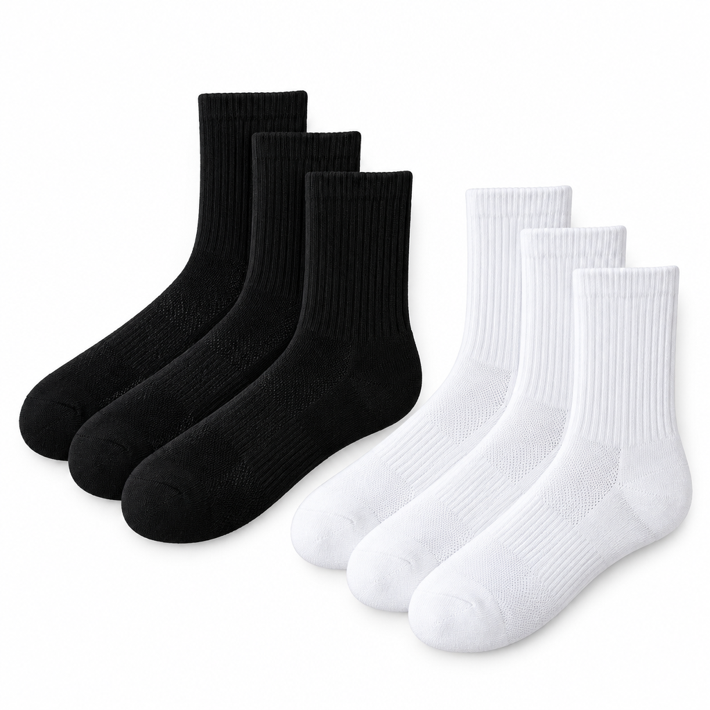 Men's Thick Bottom Sweat Absorbing and Breathable Sports Socks with Bottom Cushion for Running Professional Sports Men's Socks