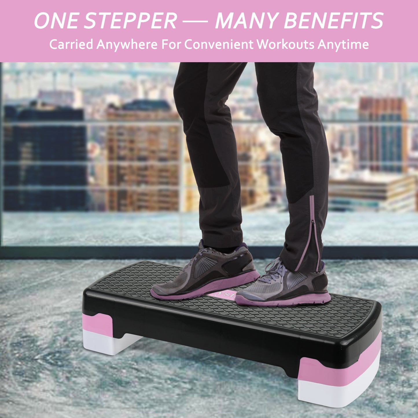 Aerobic Exercise Stepper Durable Non-Slip Mat Adjustable Fitness Yoga Equipment