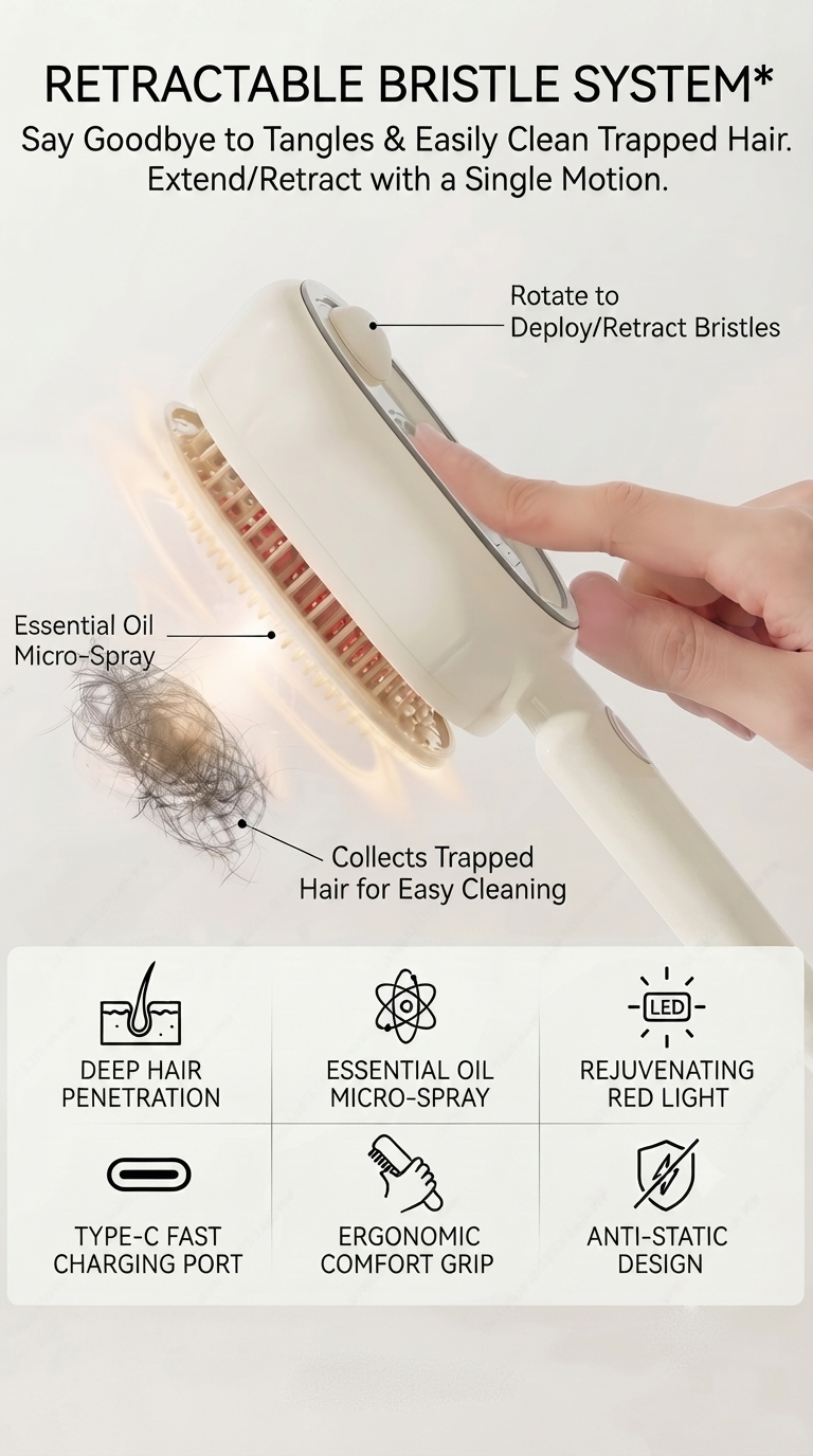 Hair Therapy Brush™ | 4-in-1 Hair Treatment Brush