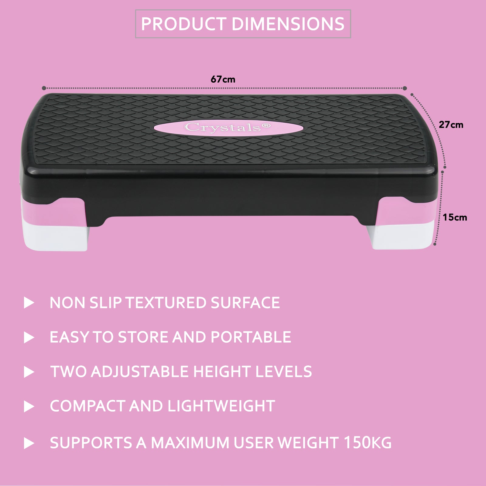 Aerobic Exercise Stepper Durable Non-Slip Mat Adjustable Fitness Yoga Equipment