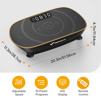 MERACH CV30 Vibration Plate – Full-Body Home Workout