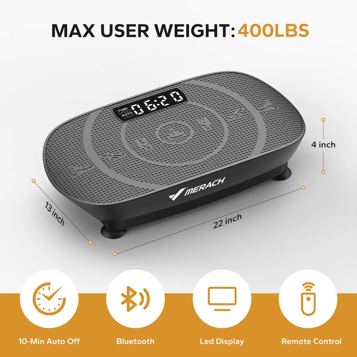 MERACH CV30 Vibration Plate – Full-Body Home Workout