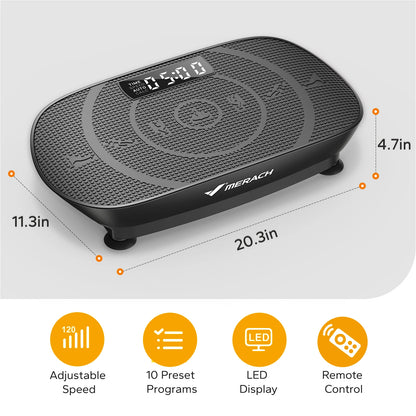 MERACH CV30 Vibration Plate – Full-Body Home Workout