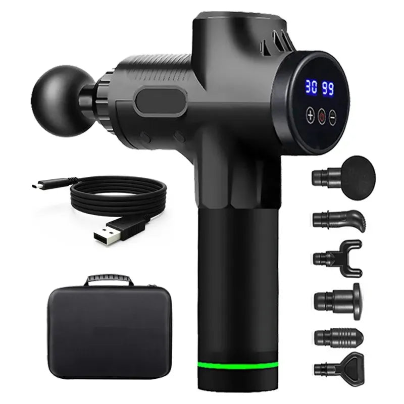 Deep Tissue Massage Gun – Complete Massage Kit for Full-Body Relaxation