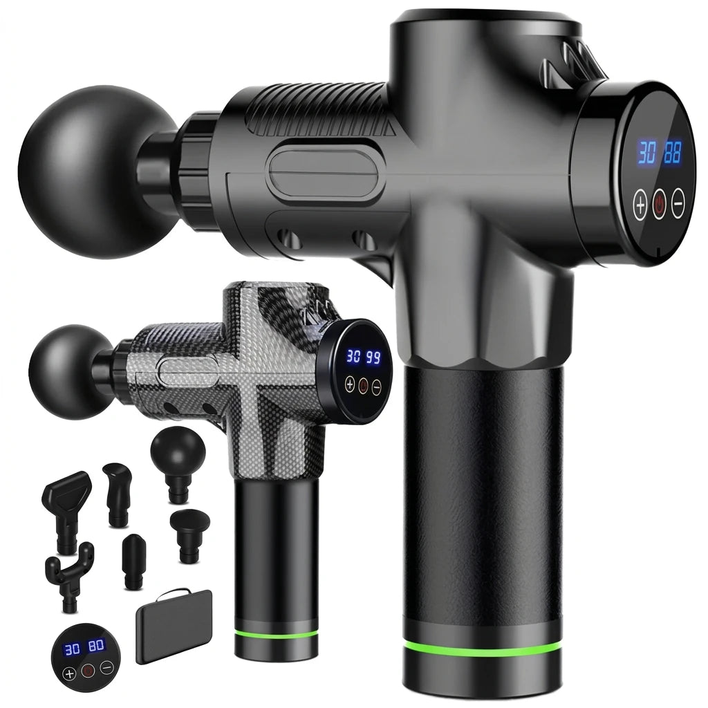 Deep Tissue Massage Gun – Complete Massage Kit for Full-Body Relaxation