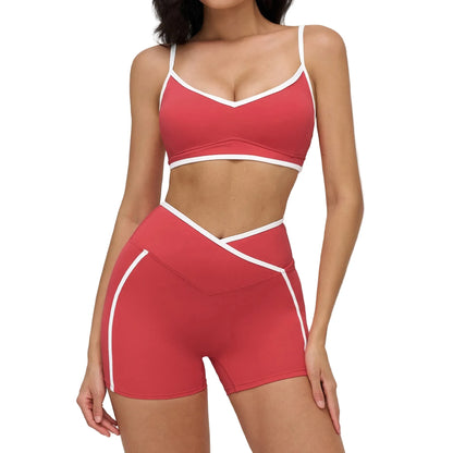 Women's 2-Piece Gym Set | Sports Bra & High-Waisted Leggings