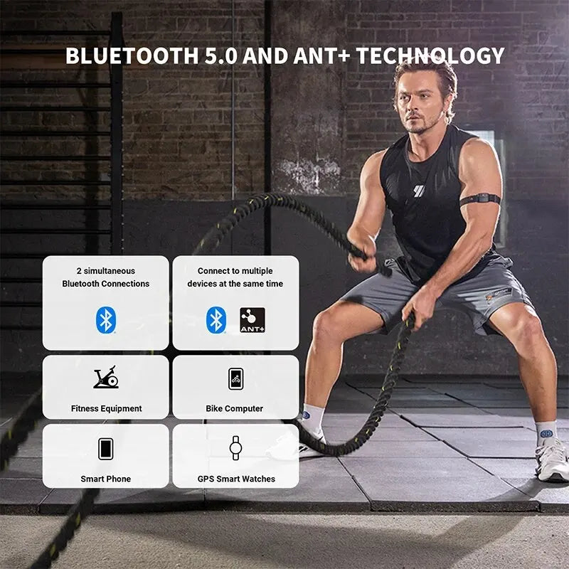 COOSPO HW9 Heart Rate Monitor Armband | Bluetooth 5.0 & ANT+