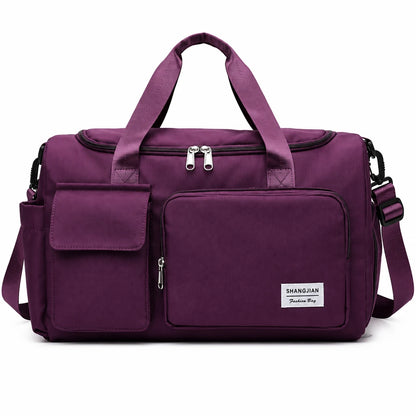 Travel & Gym Holdall with Shoe Compartment | Water-Repellent Nylon