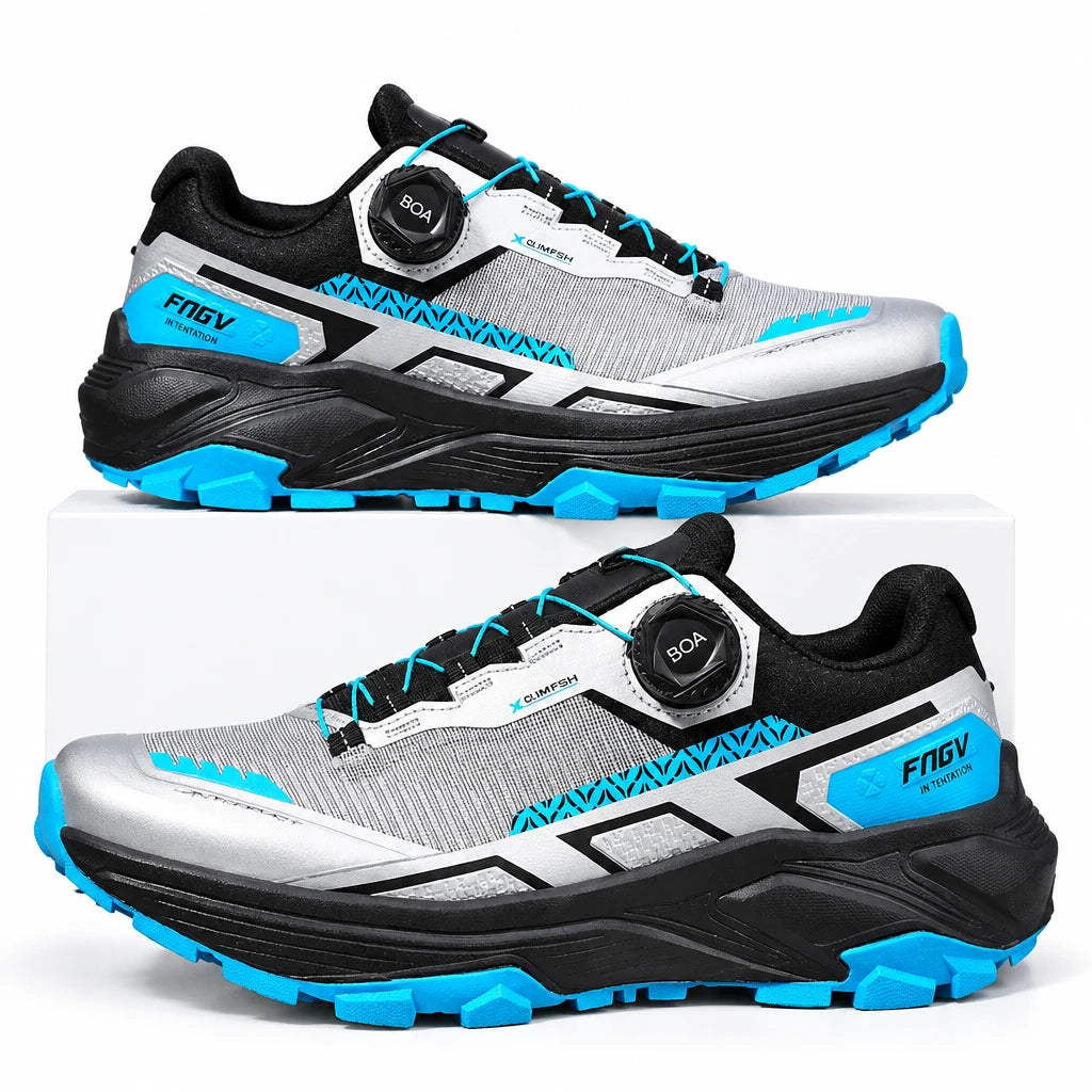 Men’s Outdoor Trail Sneakers – Adjustable Dial, Breathable Hiking & Casual Shoes
