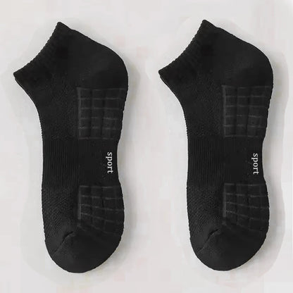 Men's Thick Bottom Sweat Absorbing and Breathable Sports Socks with Bottom Cushion for Running Professional Sports Men's Socks