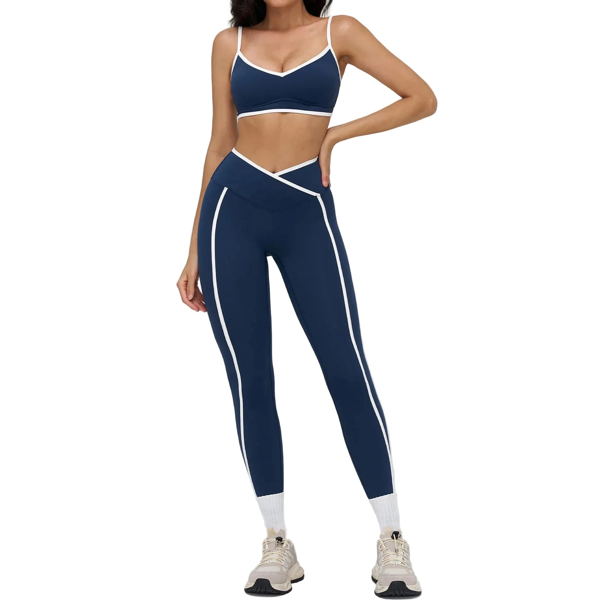 Women's 2-Piece Gym Set | Sports Bra & High-Waisted Leggings