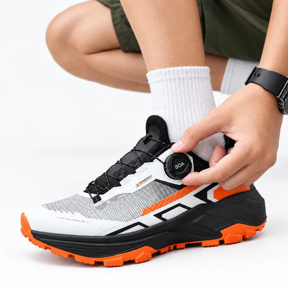 Men’s Outdoor Trail Sneakers – Adjustable Dial, Breathable Hiking & Casual Shoes