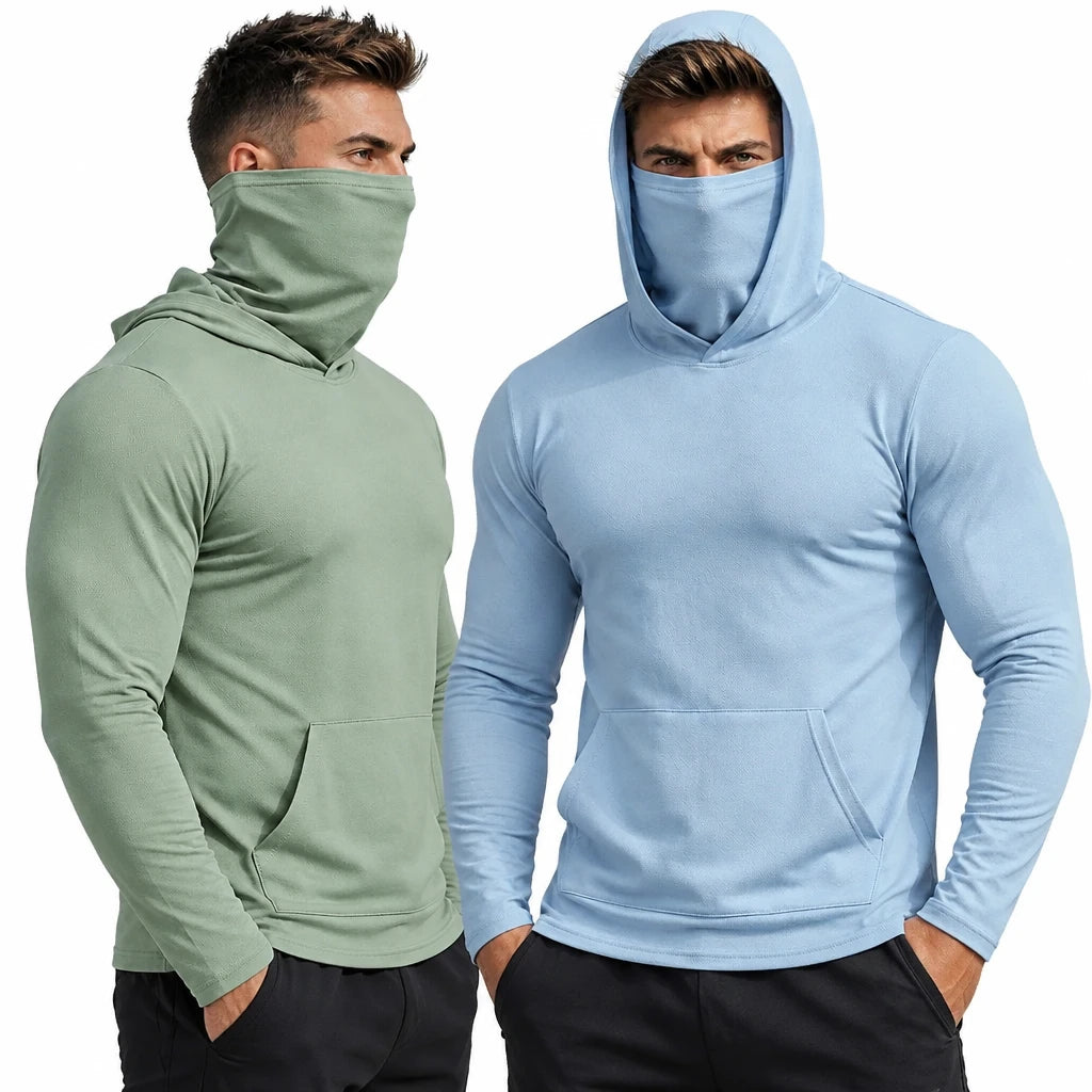 Men’s Lightweight Quick-Dry Hooded Top – Long Sleeve
