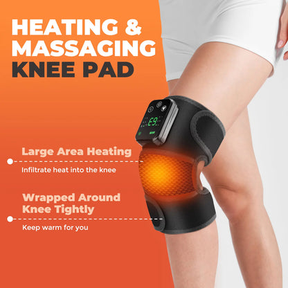 Rechargeable Heated Knee Massager with Vibration | Knee, Elbow & Shoulder