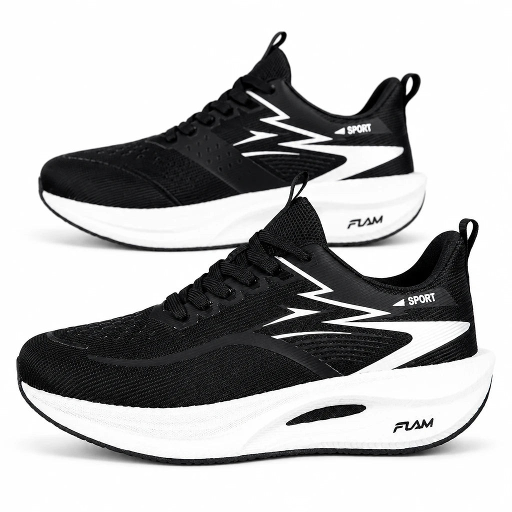 Carbon Plate Running Trainers – Lightweight, Breathable Air Cushion Sneakers (Unisex)