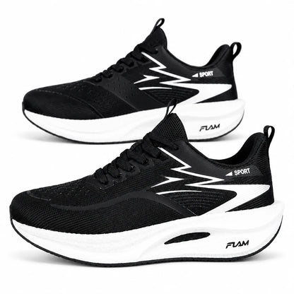 Carbon Plate Running Trainers – Lightweight, Breathable Air Cushion Sneakers (Unisex)