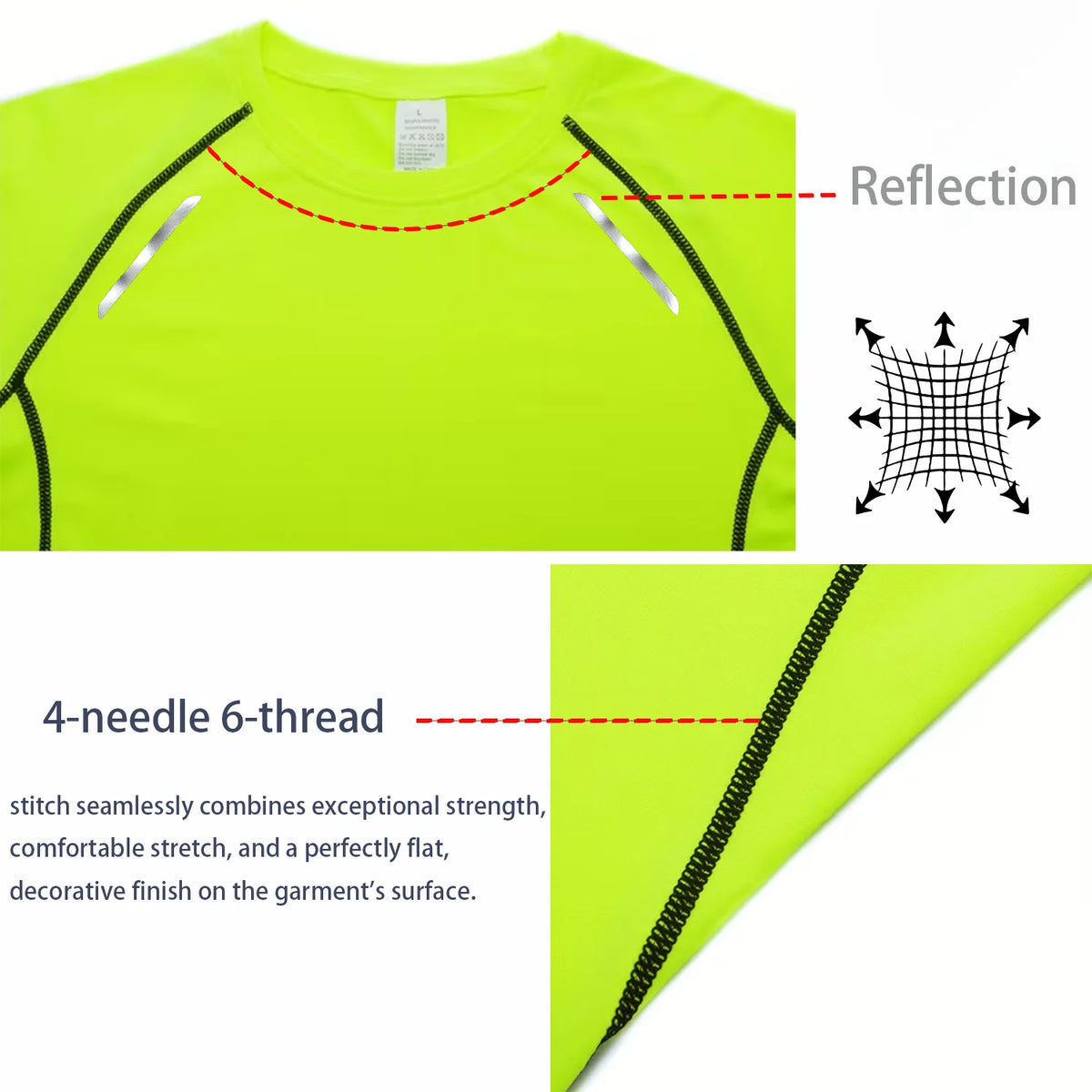 Men’s Reflective Compression T-Shirt – Quick-Dry Performance Fit