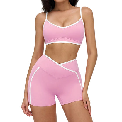 Women's 2-Piece Gym Set | Sports Bra & High-Waisted Leggings