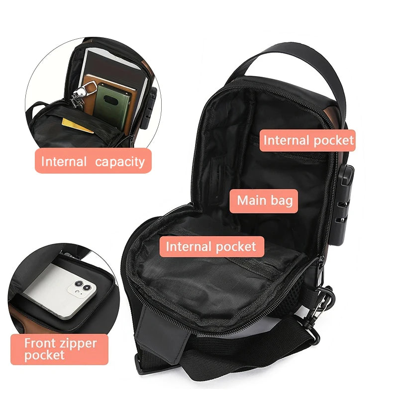 Men’s Crossbody Sling Bag – Everyday Style with a Phone Pocket