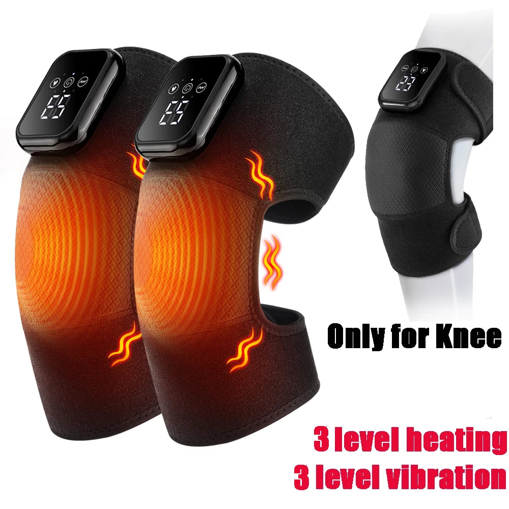 Rechargeable Heated Knee Massager with Vibration | Knee, Elbow & Shoulder