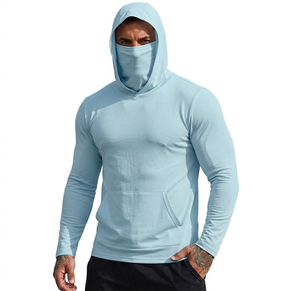 Men’s Lightweight Quick-Dry Hooded Top – Long Sleeve