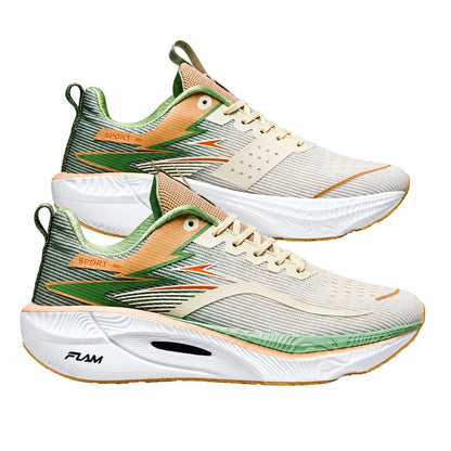 Carbon Plate Running Trainers – Lightweight, Breathable Air Cushion Sneakers (Unisex)