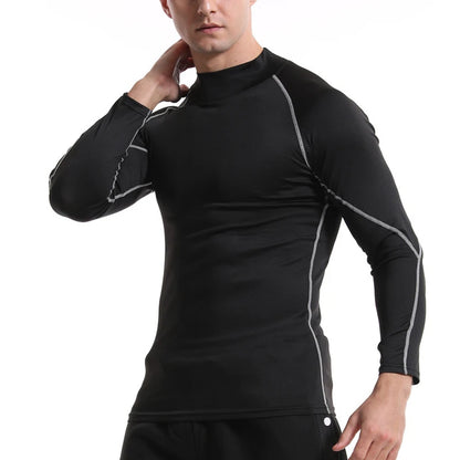 2-Pack Men’s Compression Shirts – Long Sleeve Quick-Dry Gym & Running Tops
