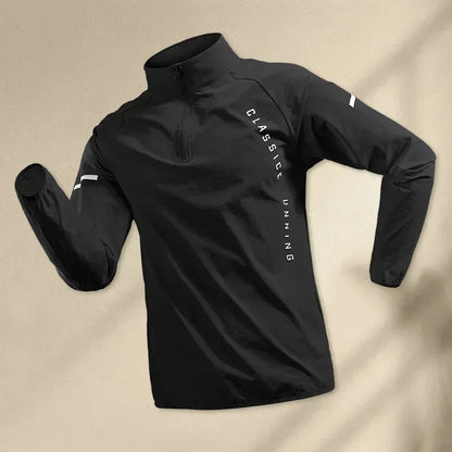 Men Running Jackets Gym Zipper Hooded Sport Jacke Jogging Training Fitness Sweatshirt Casual Running Sportswear