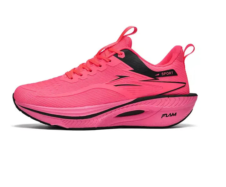 Carbon Plate Running Trainers – Lightweight, Breathable Air Cushion Sneakers (Unisex)