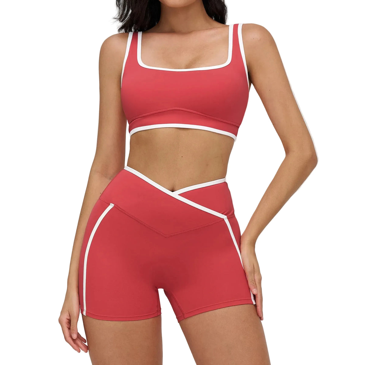 Women's 2-Piece Gym Set | Sports Bra & High-Waisted Leggings