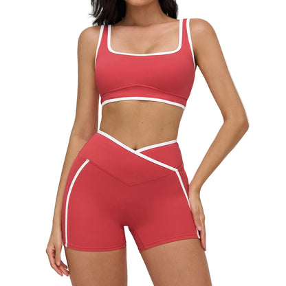 Women's 2-Piece Gym Set | Sports Bra & High-Waisted Leggings
