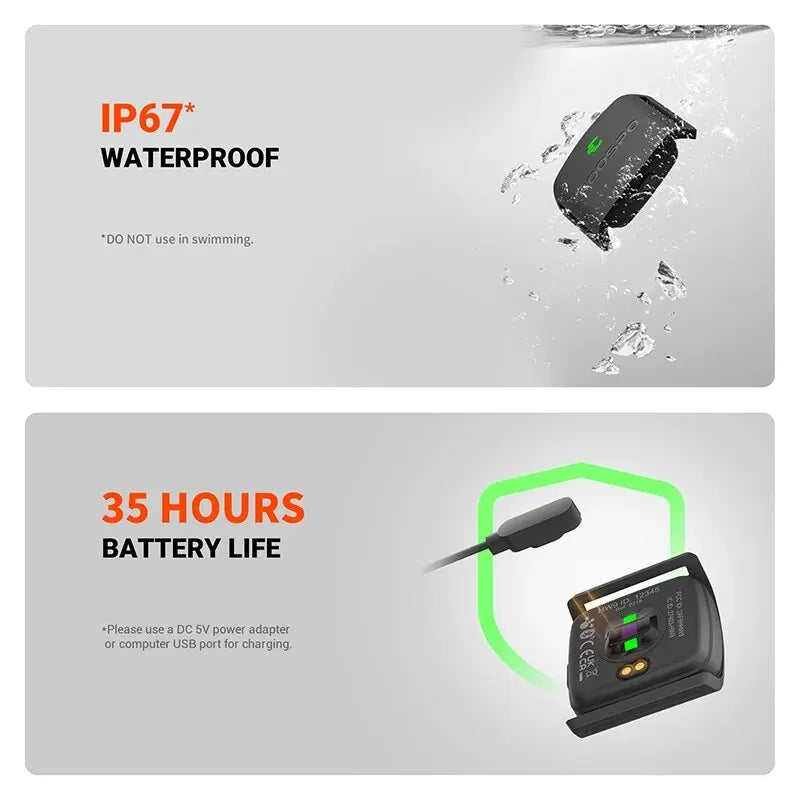COOSPO HW9 Heart Rate Monitor Armband | Bluetooth 5.0 & ANT+
