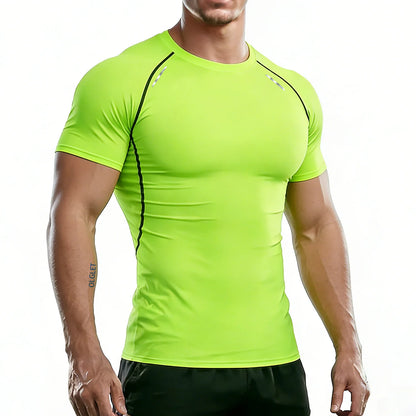 Men’s Reflective Compression T-Shirt – Quick-Dry Performance Fit