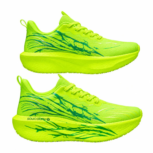 Carbon Plate Performance Running Trainers – Lace-Up, Breathable & Lightweight (Unisex)