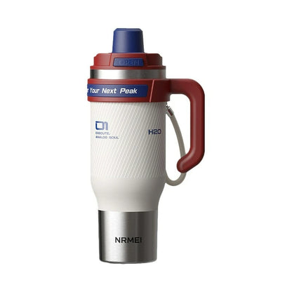 1.25L Insulated Stainless Steel Tumbler with Straw & Handle