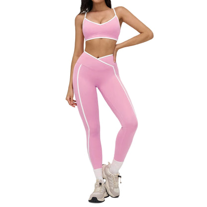 Women's 2-Piece Gym Set | Sports Bra & High-Waisted Leggings