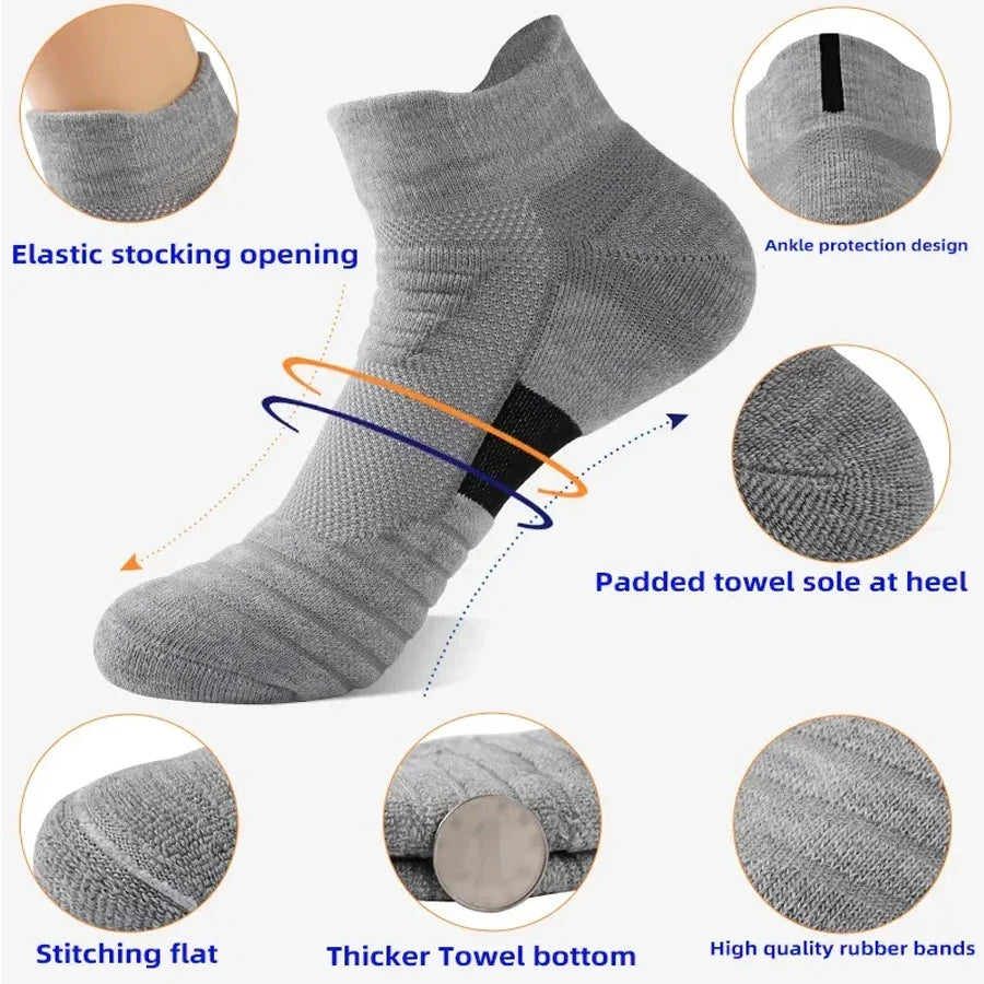 Men’s Anti-Slip Sports Socks – Breathable Comfort for Football & Training