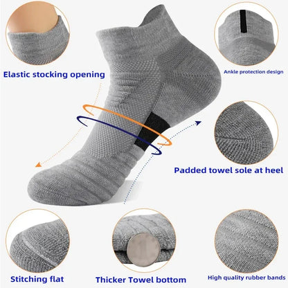 Men’s Anti-Slip Sports Socks – Breathable Comfort for Football & Training