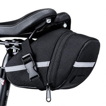 Waterproof Bike Seat Bag – Under-Saddle Storage with Reflective Strip