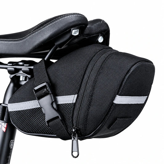 Waterproof Bike Seat Bag – Under-Saddle Storage with Reflective Strip