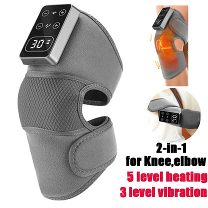 Rechargeable Heated Knee Massager with Vibration | Knee, Elbow & Shoulder