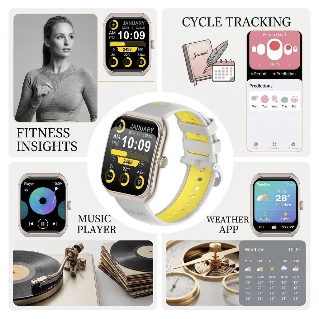 COLMI P86 Smartwatch – 1.93″ AMOLED Display, Bluetooth Calling & Fitness Tracking