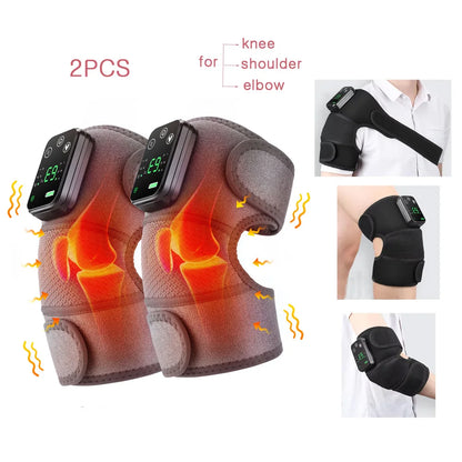 Rechargeable Heated Knee Massager with Vibration | Knee, Elbow & Shoulder
