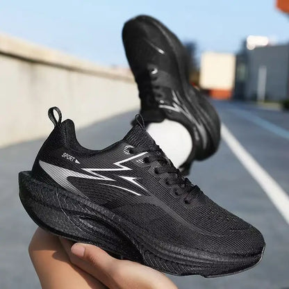 Carbon Plate Running Trainers – Lightweight, Breathable Air Cushion Sneakers (Unisex)