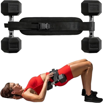 Adjustable Weighted Waist Belt – Home Workout Training Belt for Hip Shaping & Strength Training