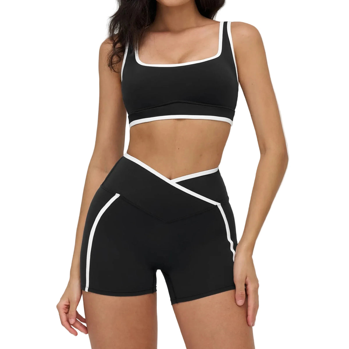 Women's 2-Piece Gym Set | Sports Bra & High-Waisted Leggings