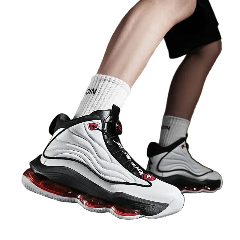 Men's Basketball Shoes Breathable Cushioning Non-Slip Wearable Runing Shoes Gym Training Athletic Basketball Sneakers for Women