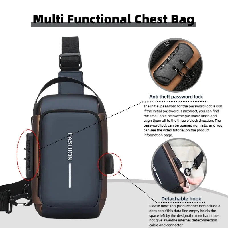 Men’s Crossbody Sling Bag – Everyday Style with a Phone Pocket