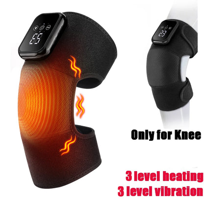 Rechargeable Heated Knee Massager with Vibration | Knee, Elbow & Shoulder